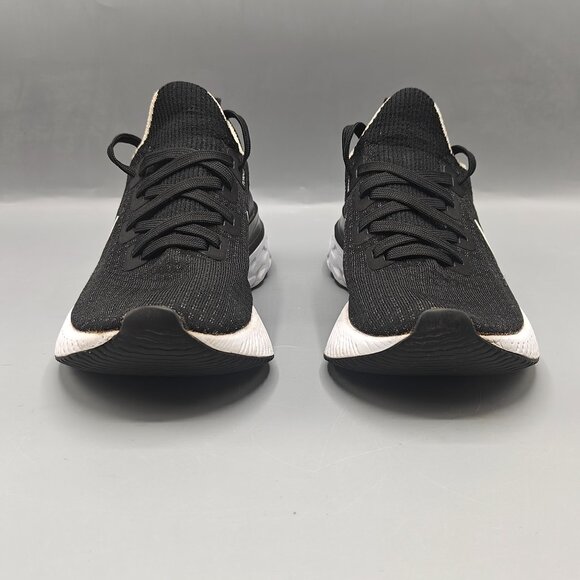 Nike React Infinity Flyknit Shoes Women's 7 Black White Running Sneaker - Picture 2 of 11